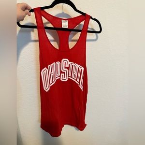 Victoria’s Secret PINK Ohio State University OSU racer back tank